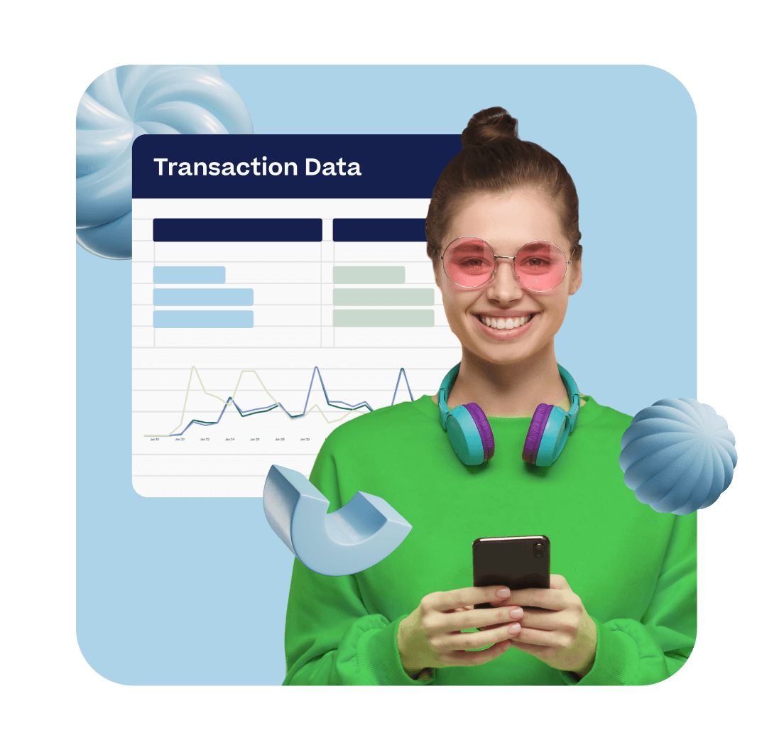 An exited customer checks affiliate marketing programs transaction data on Drop's card linked offers platform.