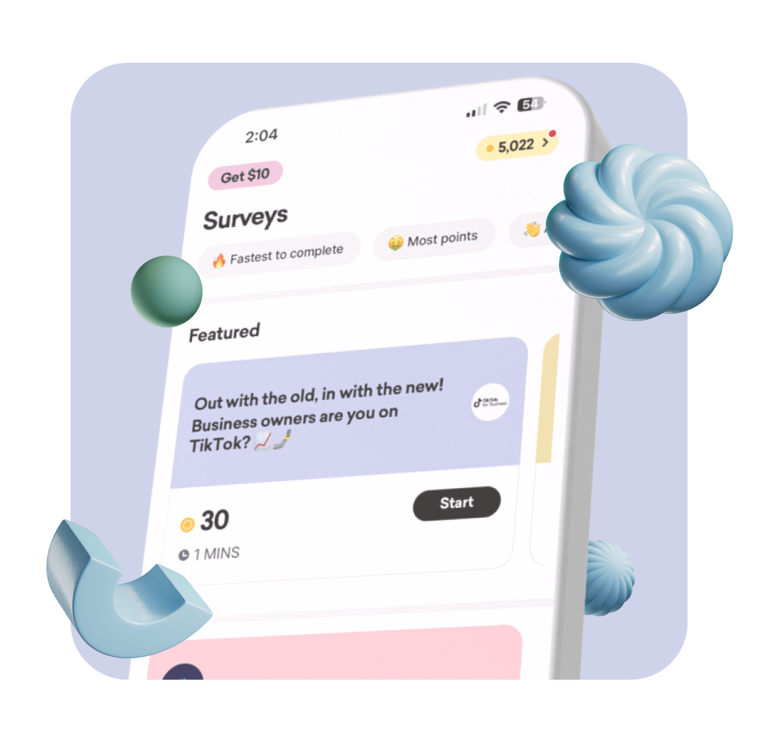 Performance Marketing Surveys - Drop's affiliate marketing programs displayed on the mobile phone.